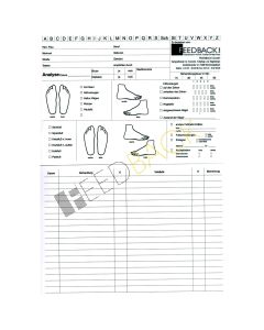 Fußpflege-Analysekarten 50 Stück