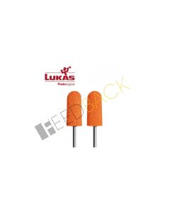 LUKAS PODO Ersatzkappen 11 mm lang Körnung 80 grob / orange